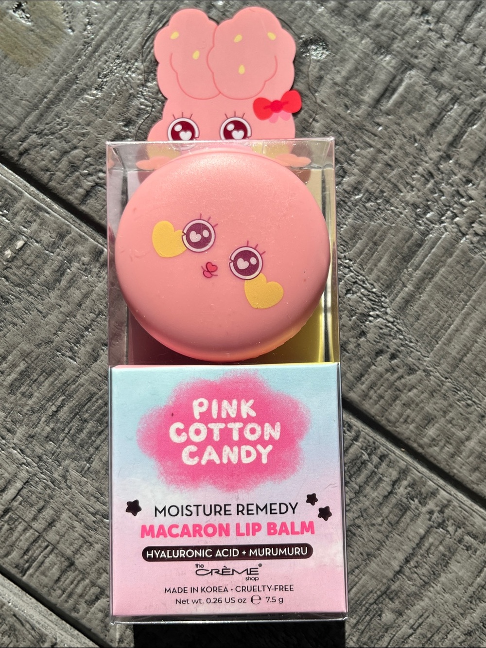 Pink Cotton Candy Macaron Lip Balm - Moisture Remedy